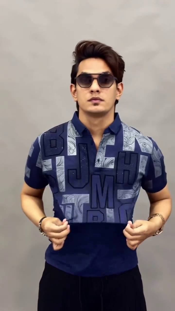 Men’s Premium Graphic Polo T-Shirt 😎 | Trendy Typography Printed Casual Polo Tee for Men