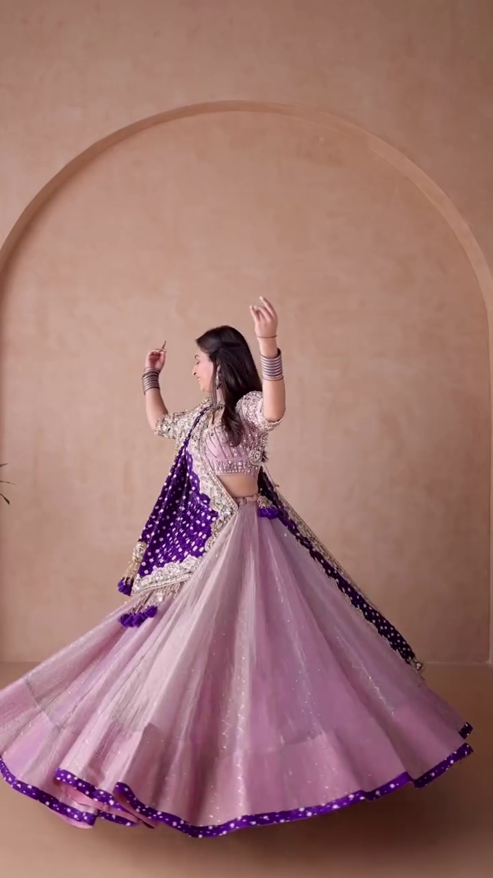 💜 Women’s Luxury Embroidered Lehenga Saree Set 💜