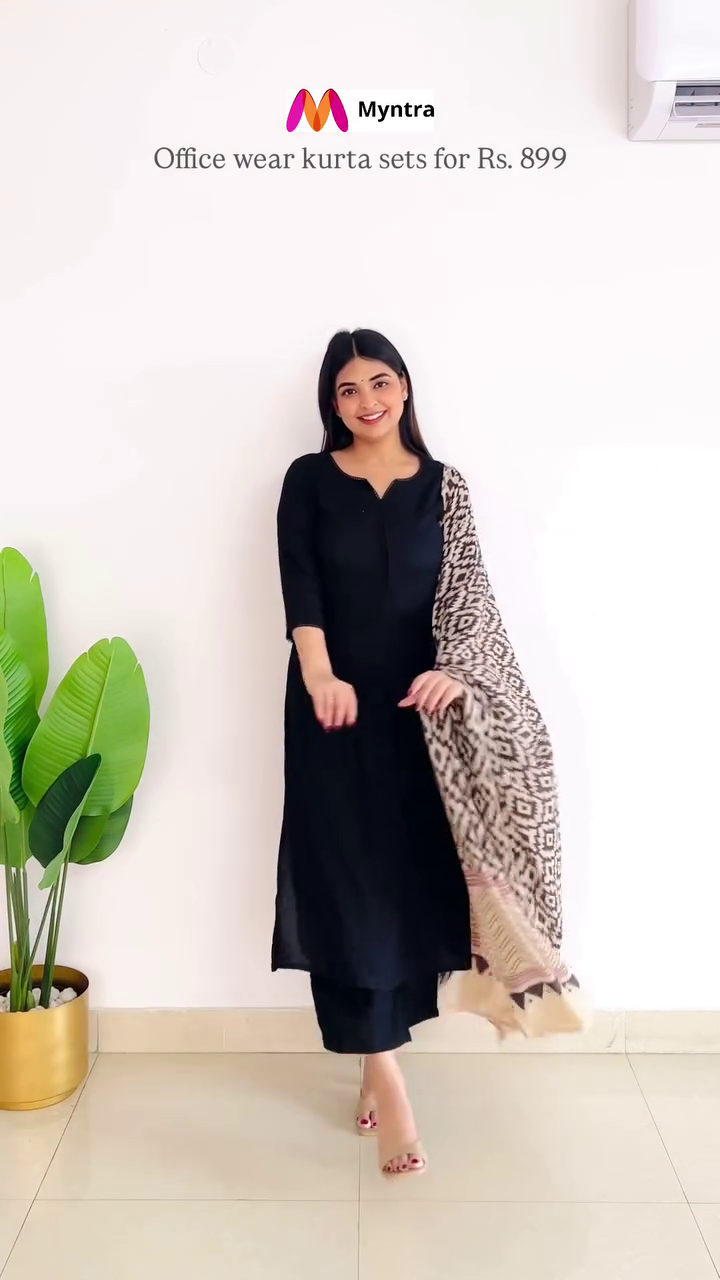 💜 Women’s Elegant Purple Office Wear Kurta Set 💜