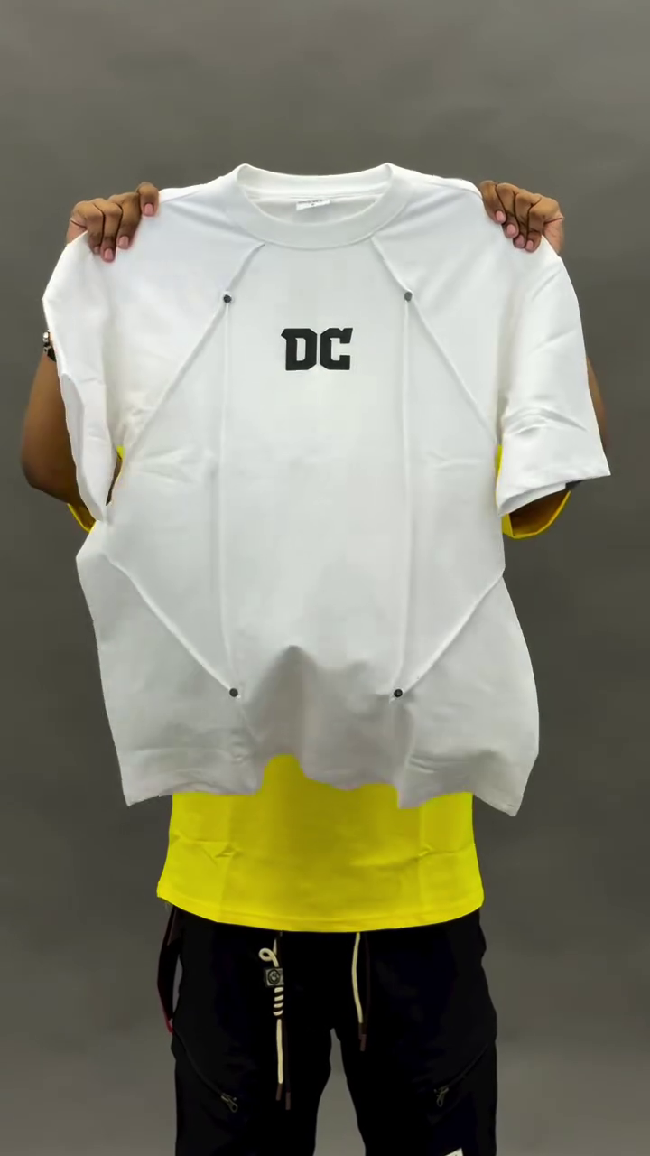 Men’s Premium Oversized DC T-Shirt ⚡ | Trendy Korean Streetwear Casual Tee for Men